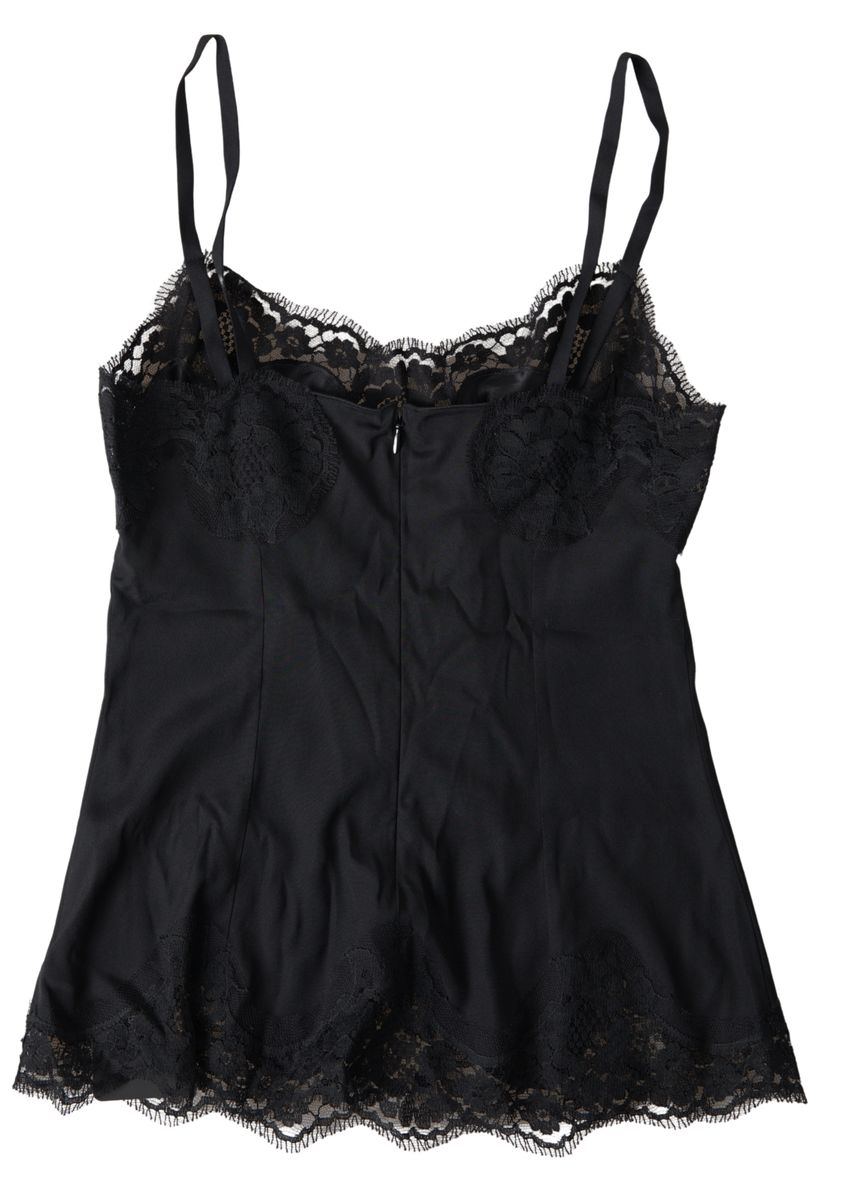 Elegant Black Silk Blend Camisole