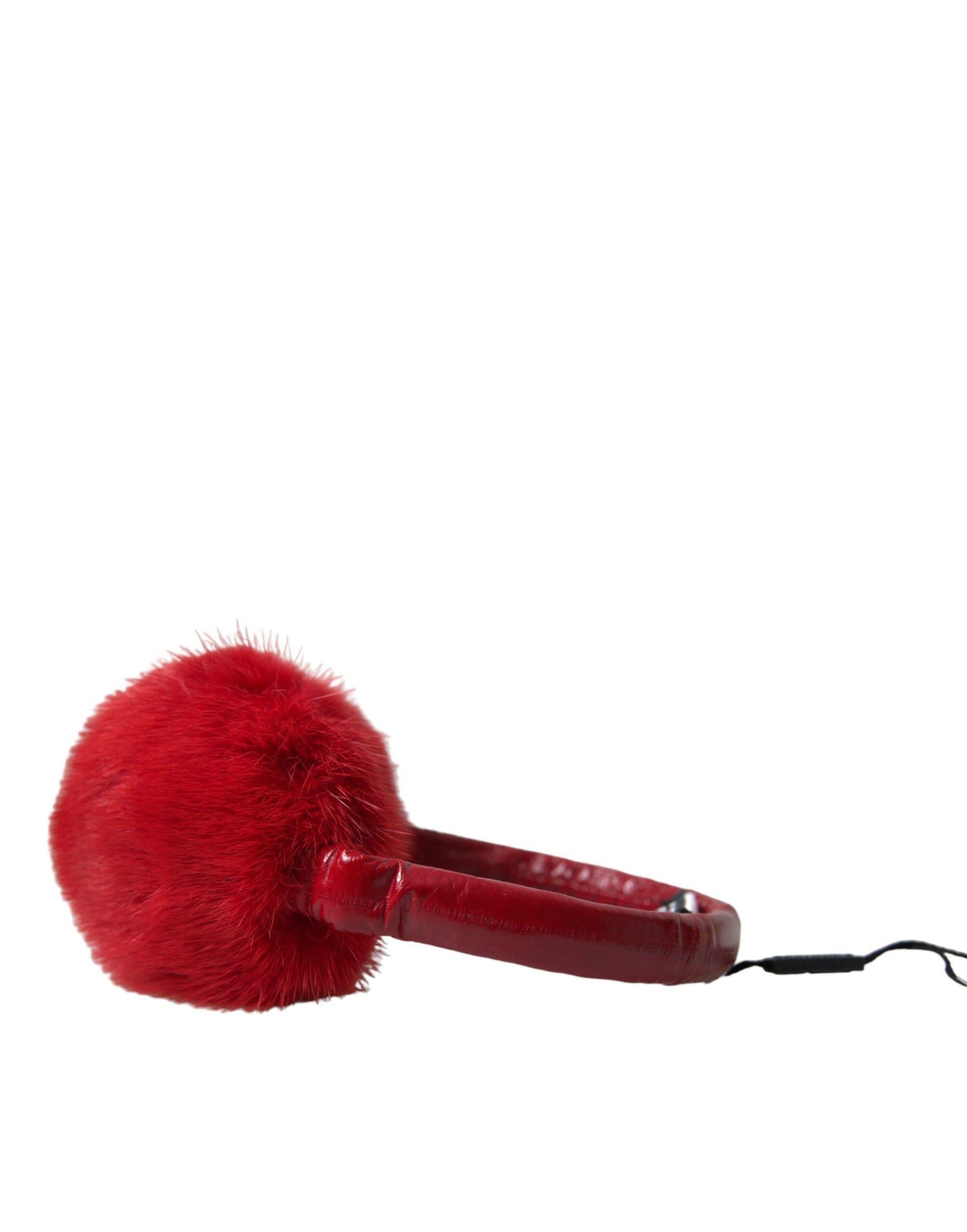 Red Mink Fur Elegance Ear Muffs