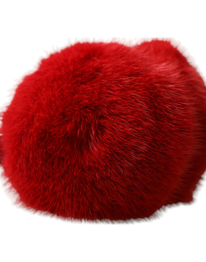 Red Mink Fur Elegance Ear Muffs