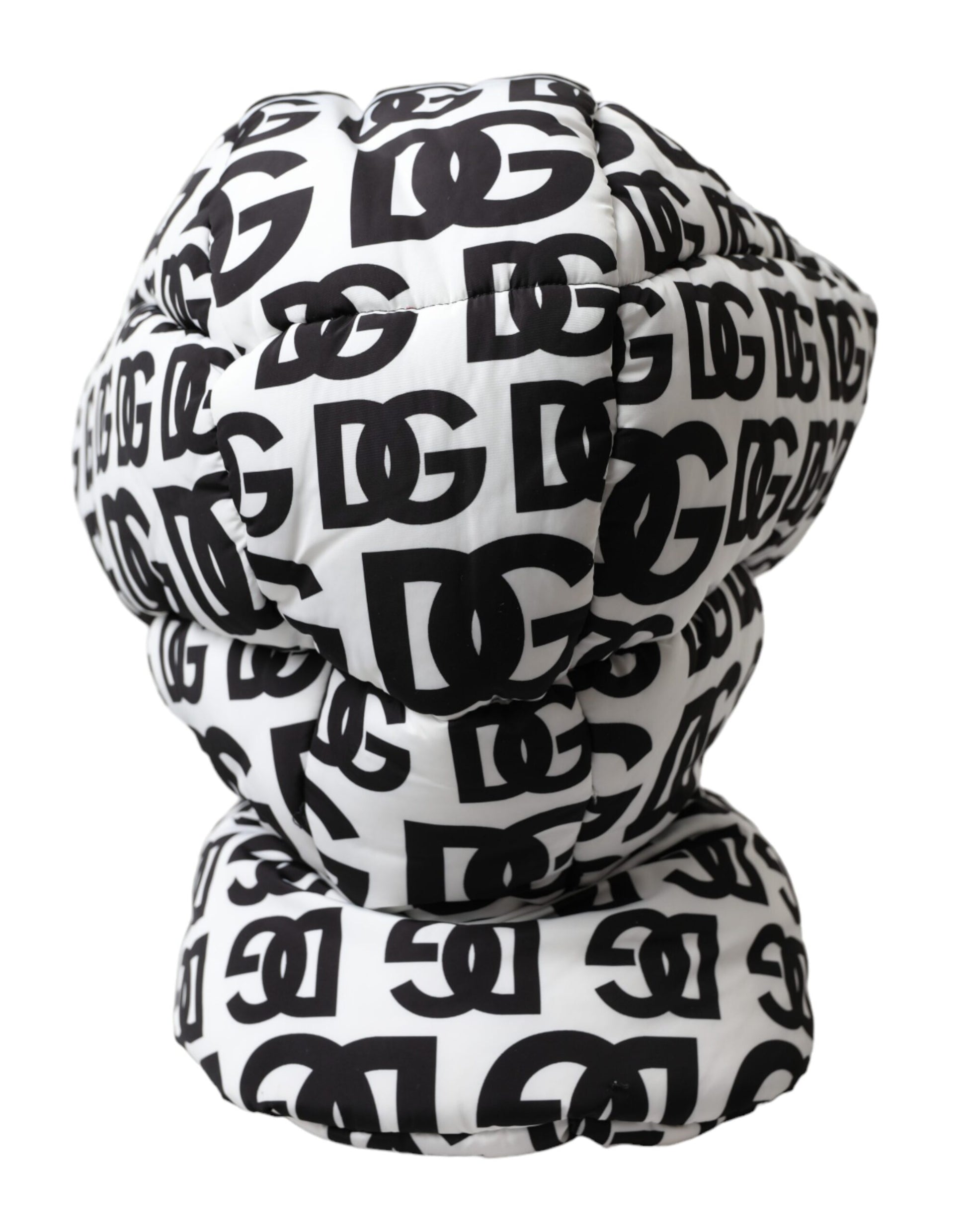 White Logo Whole Head Wrap Hat Men