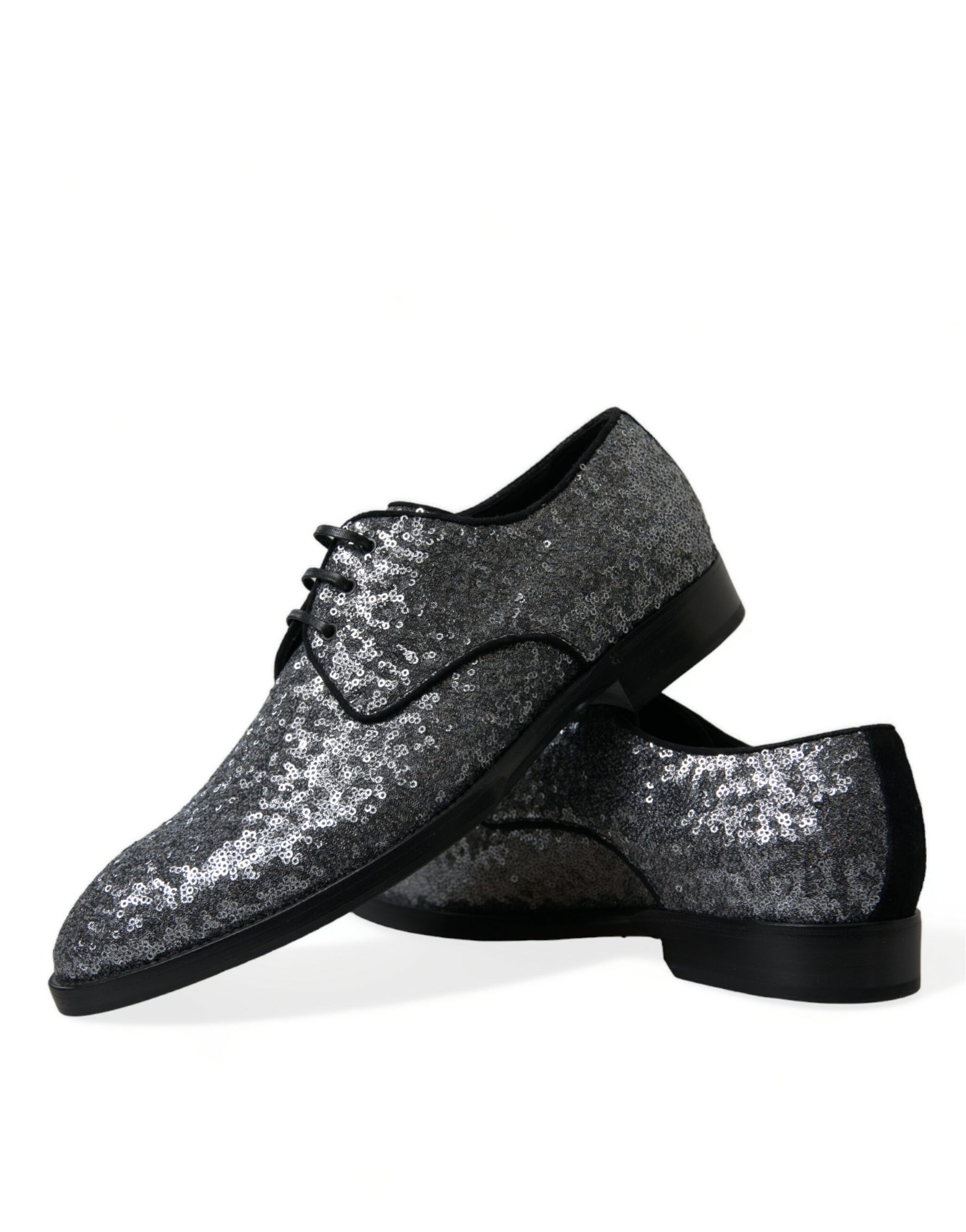 Exquisite Sequined Derby Dress Shoes
