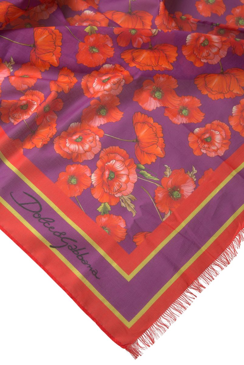 Elegant Red Cotton Scarf for Women