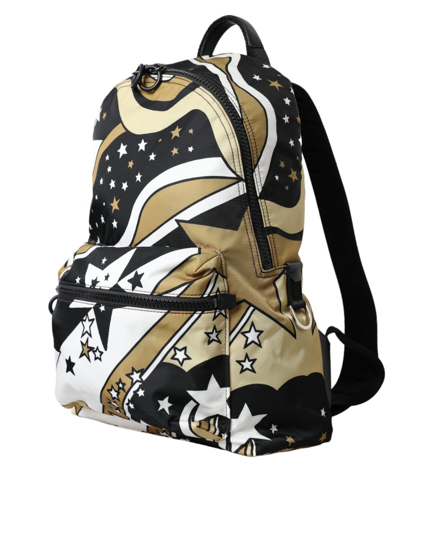 Multicolor Stripes Stars Nylon Backpack Men Bag