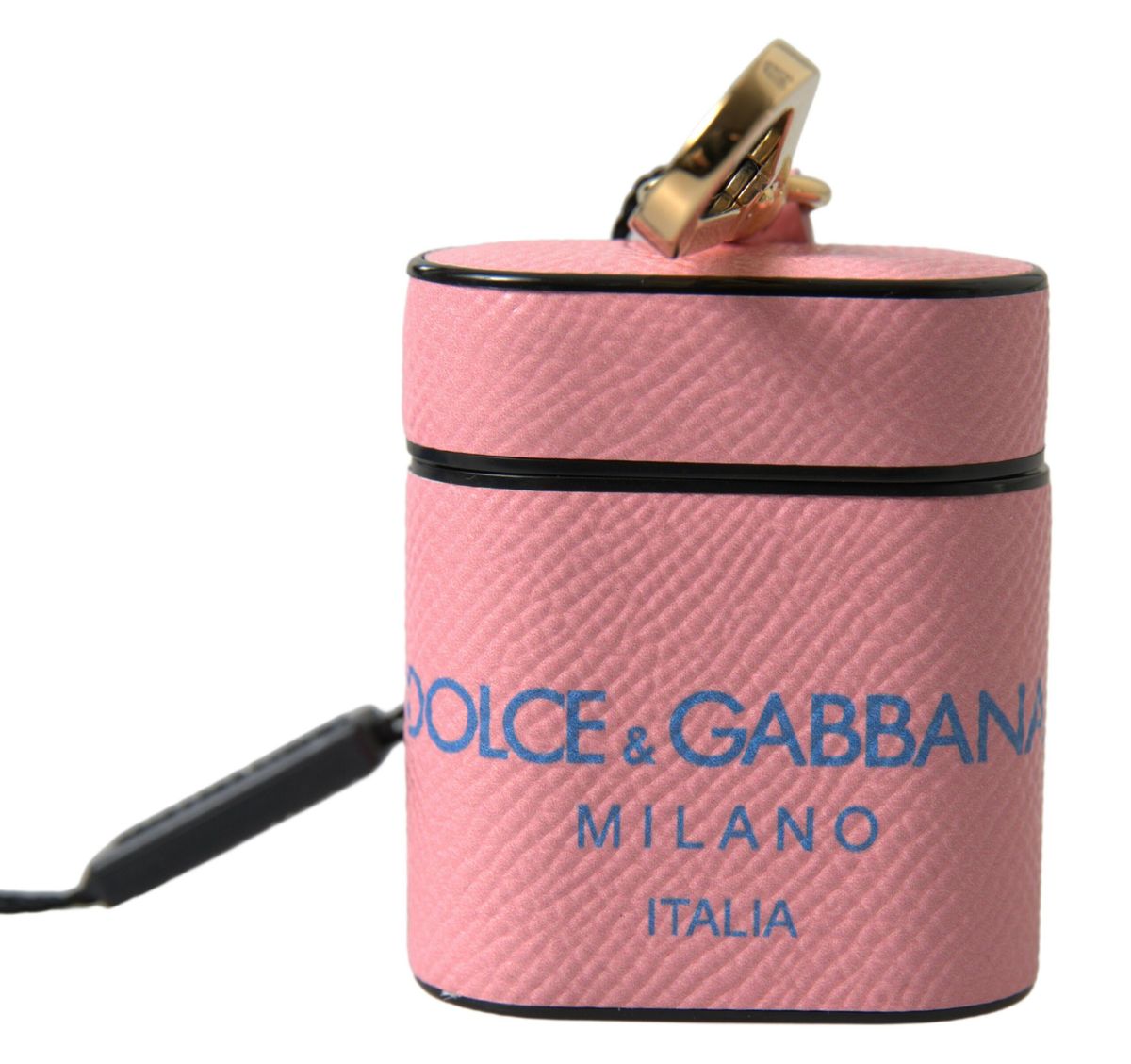 Chic Calf Leather Airpods Case in Pink