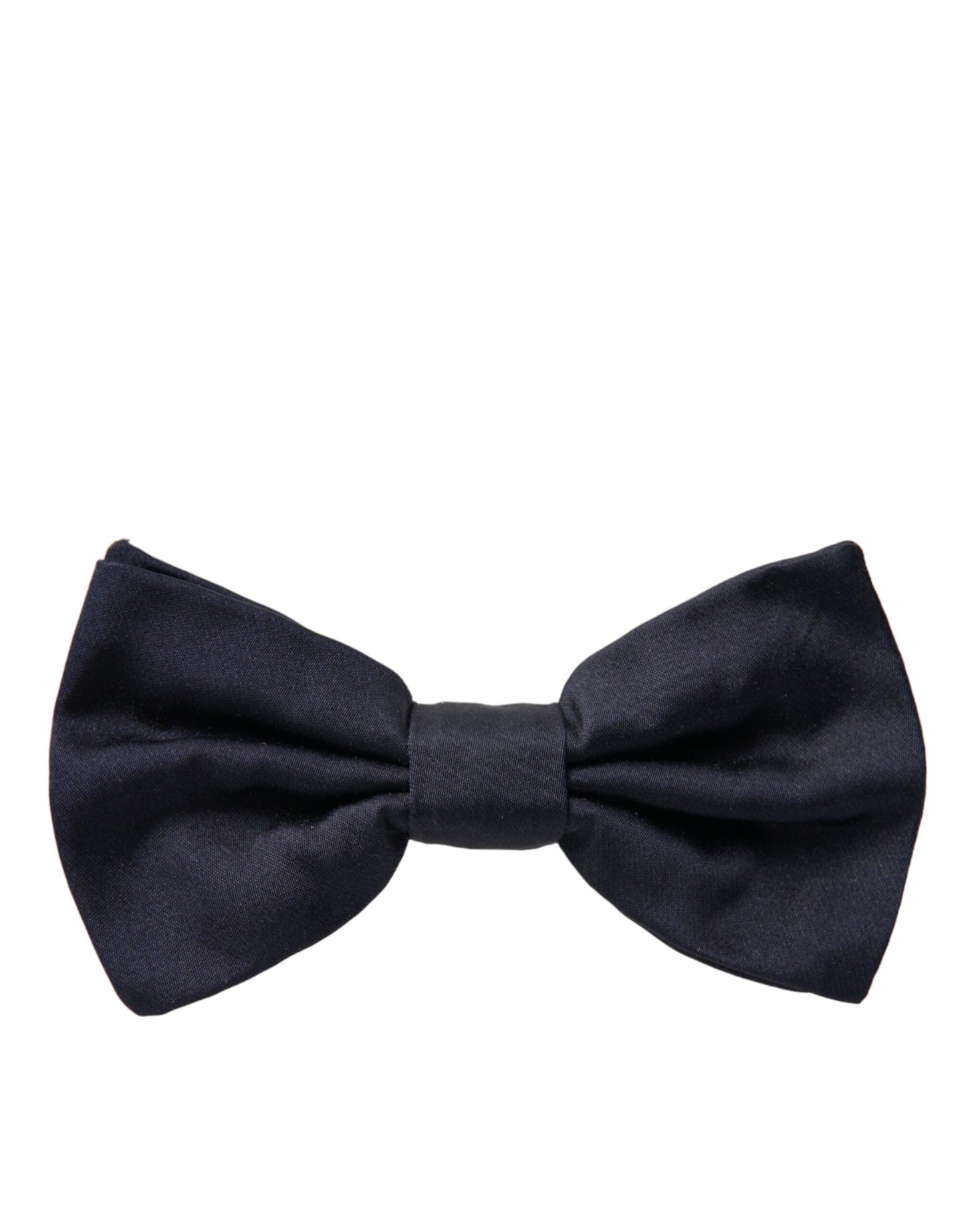 Dark Blue Silk Adjustable Neck Men Bow Tie