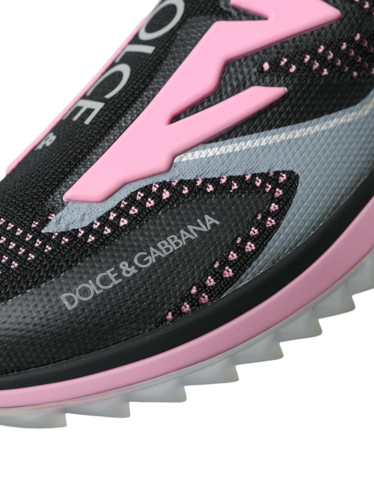 Black Pink Slip On Sorrento Sneakers Shoes