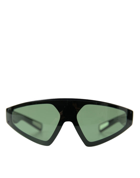 Sleek Men's Green-Lens Sunglasses