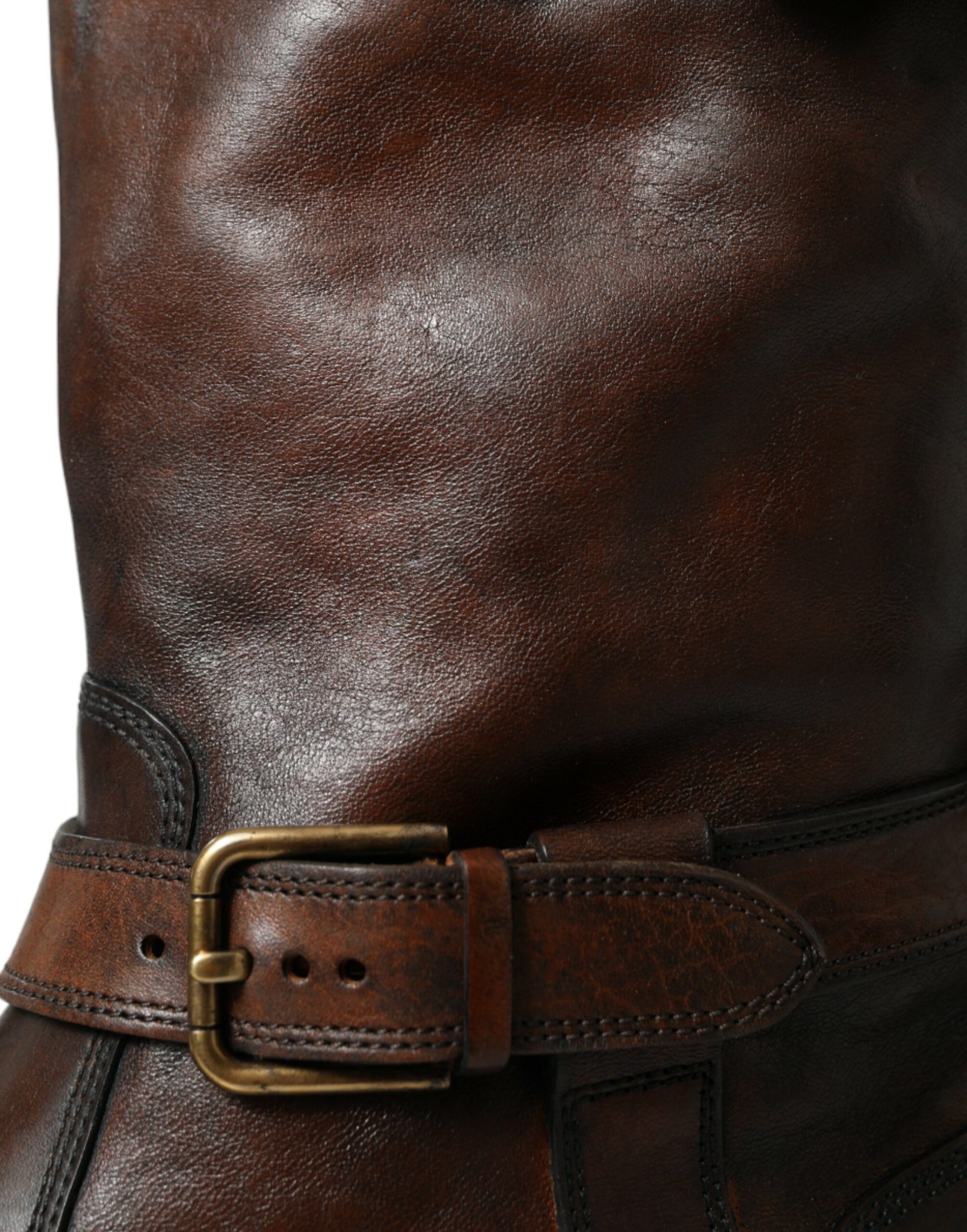 Elegant Mid Calf Leather Boots for Men