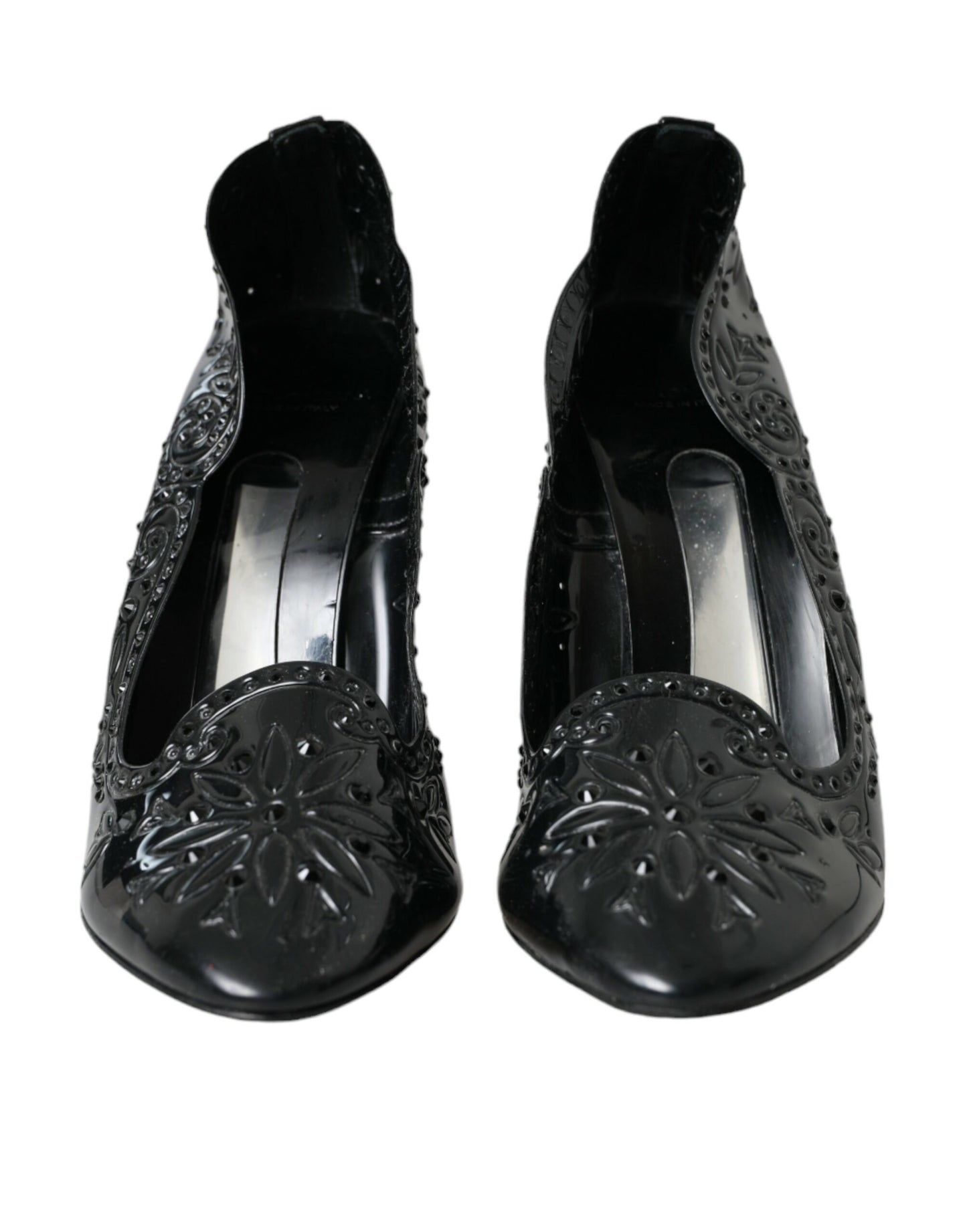 Black Crystal CINDERELLA Heels Pumps Shoes