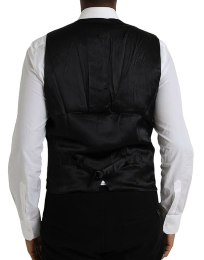 Gold Floral Jacquard Waistcoat Formal Vest