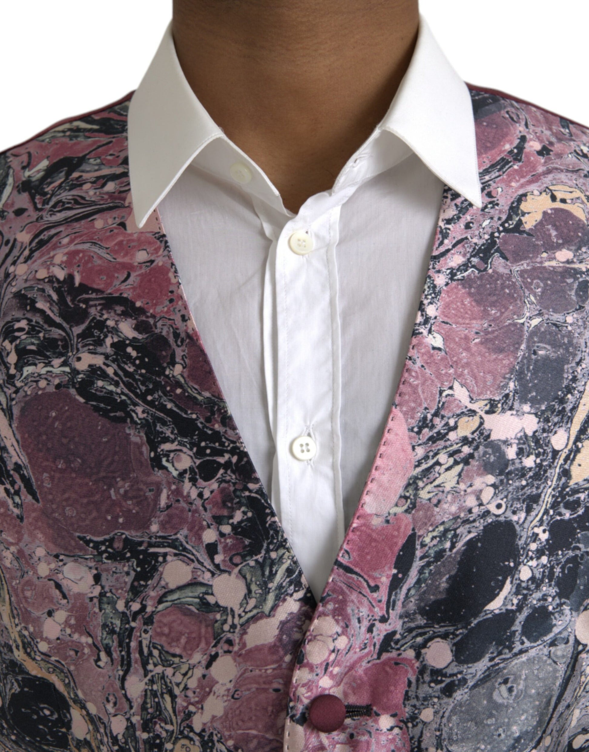 Multicolor Galaxy Silk Waistcoat Formal Vest