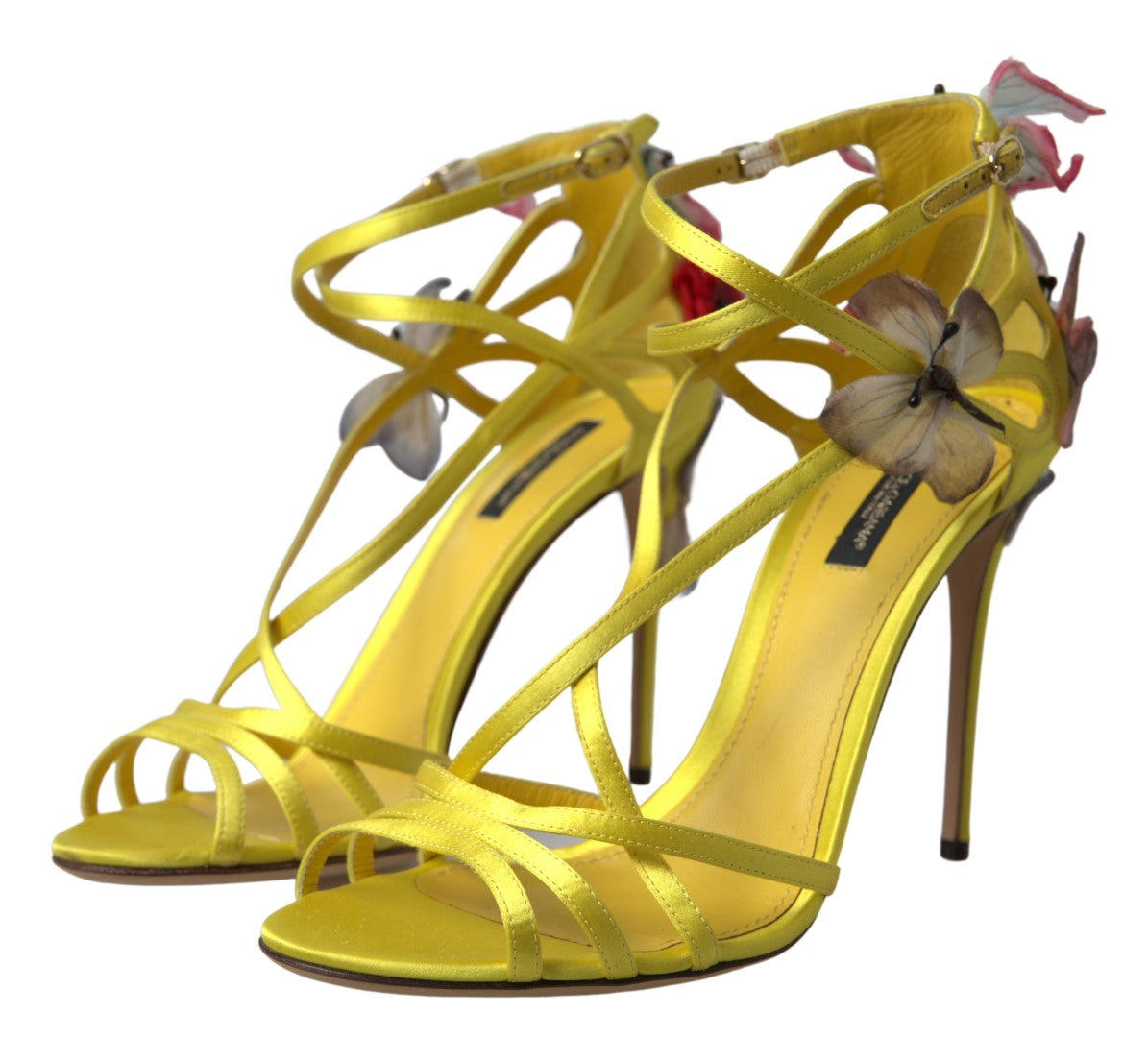 Enchanting Yellow Ankle Strap Sandals