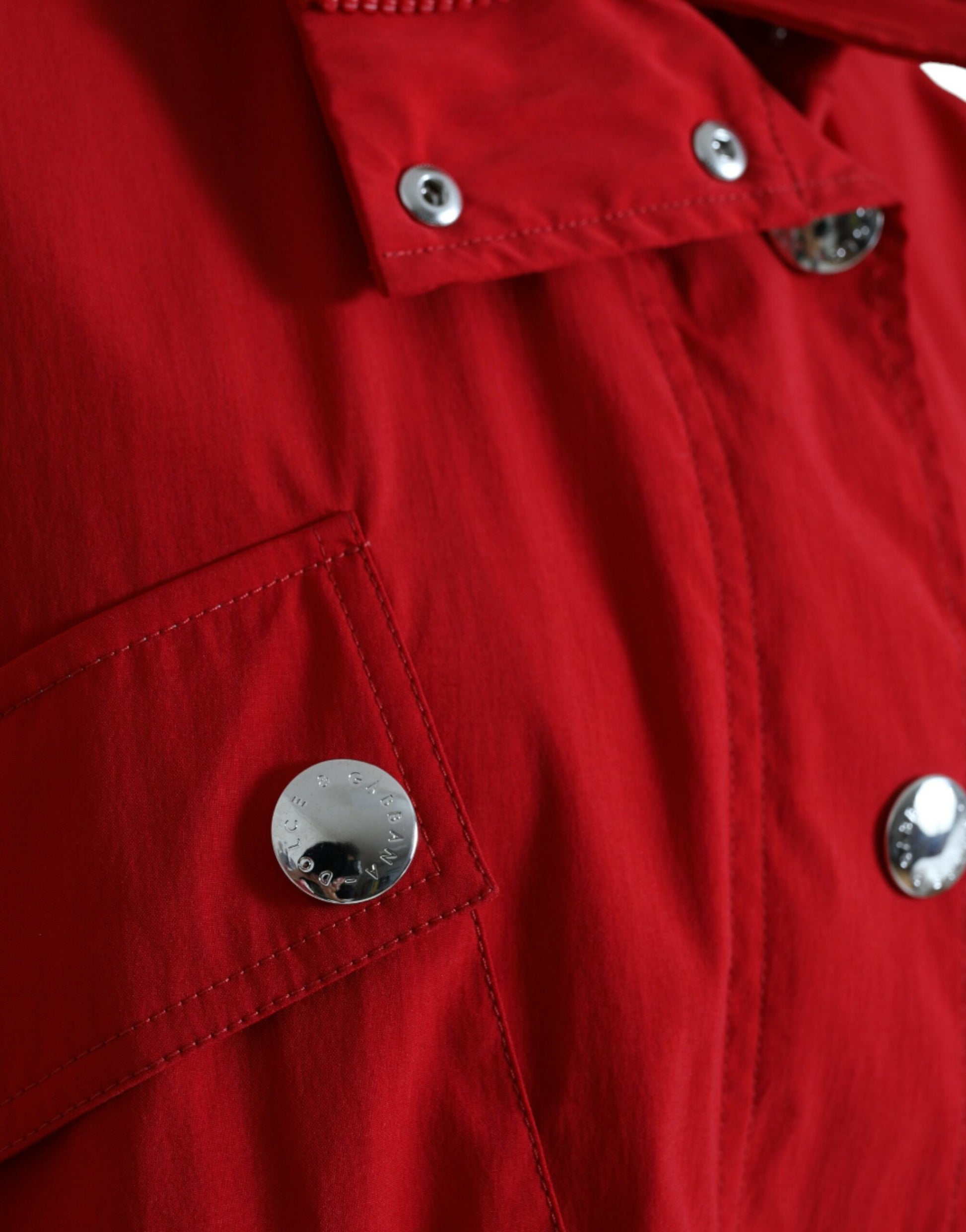 Elegant Red Long Sleeve Jacket
