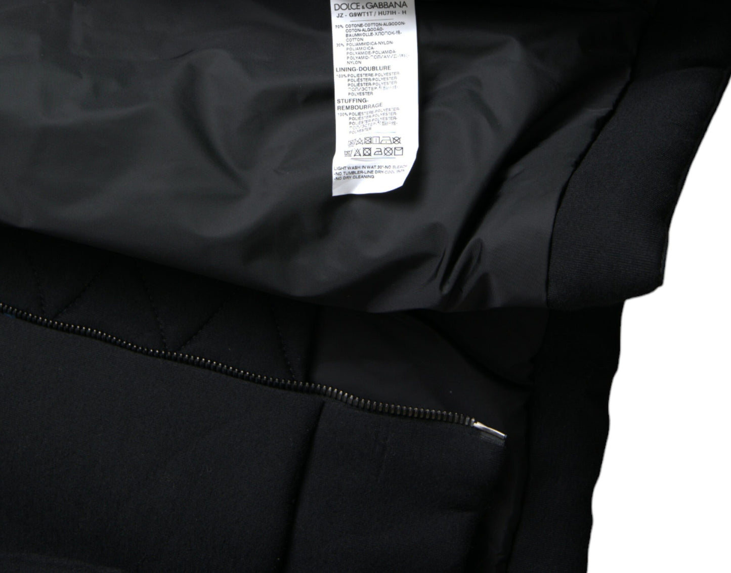 Elegant Black Bomber Jacket with Hood