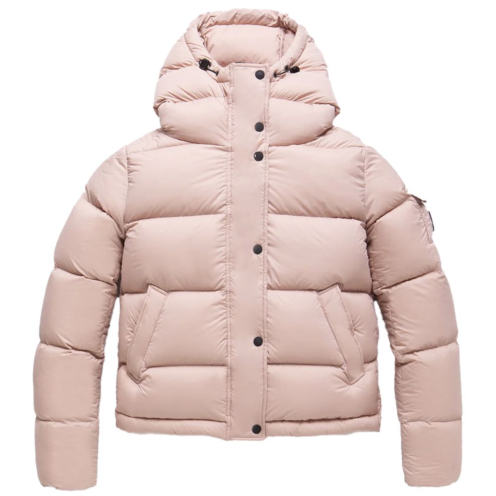 Pink Polyester Jackets & Coat