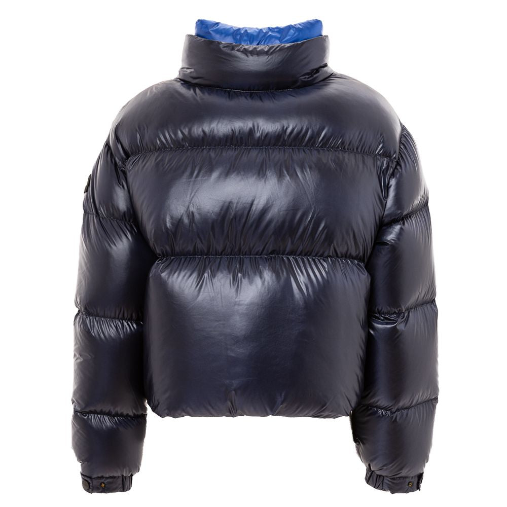 Blue Polyamide Jackets & Coat