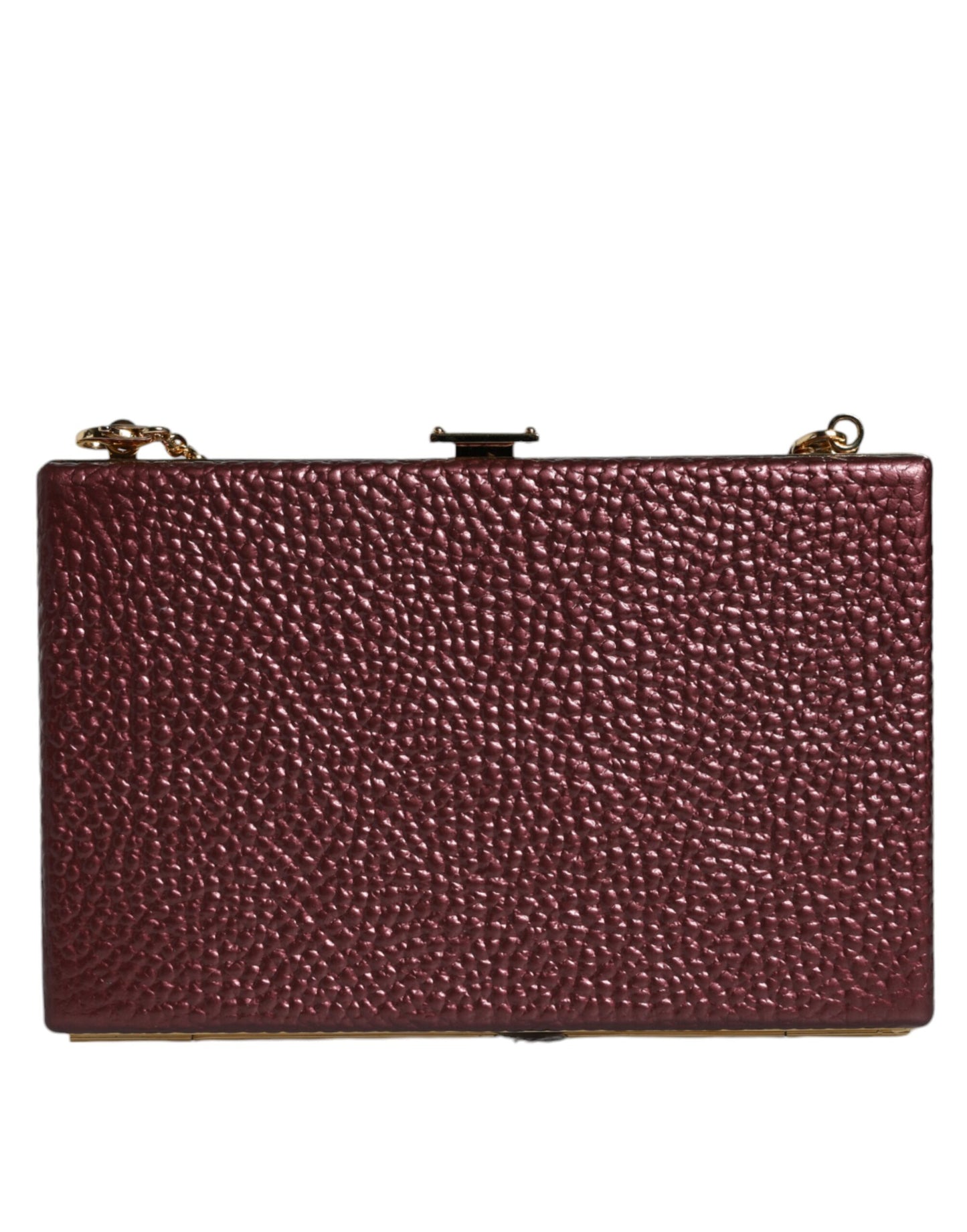 Maroon Leather Clutch Evening Crossbody Bag