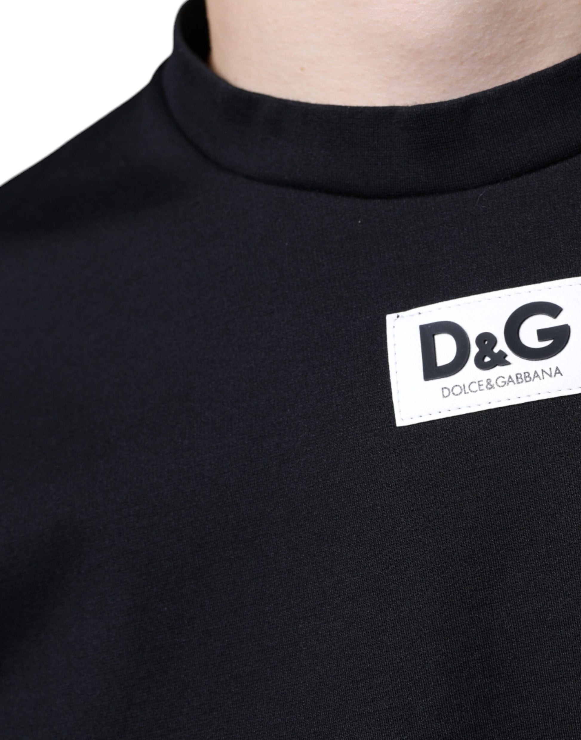 Dark Blue Cotton DG Logo Casual T-shirt