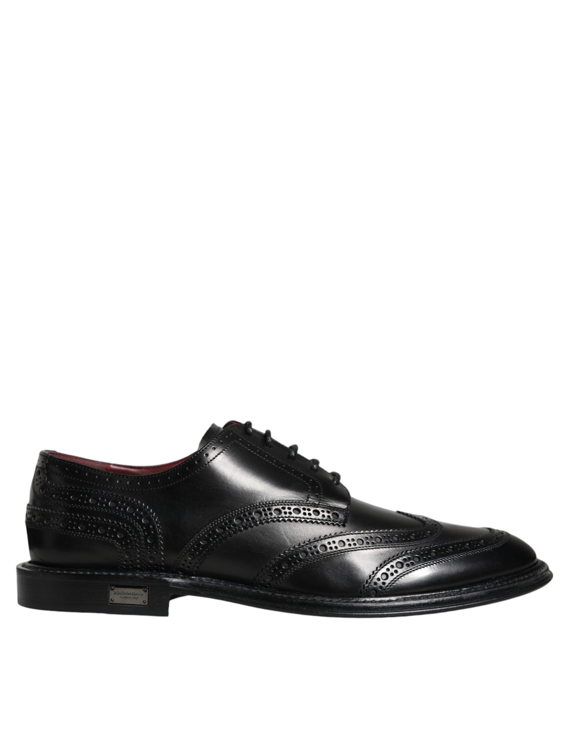 Black Leather Oxford Wingtip Formal Shoes