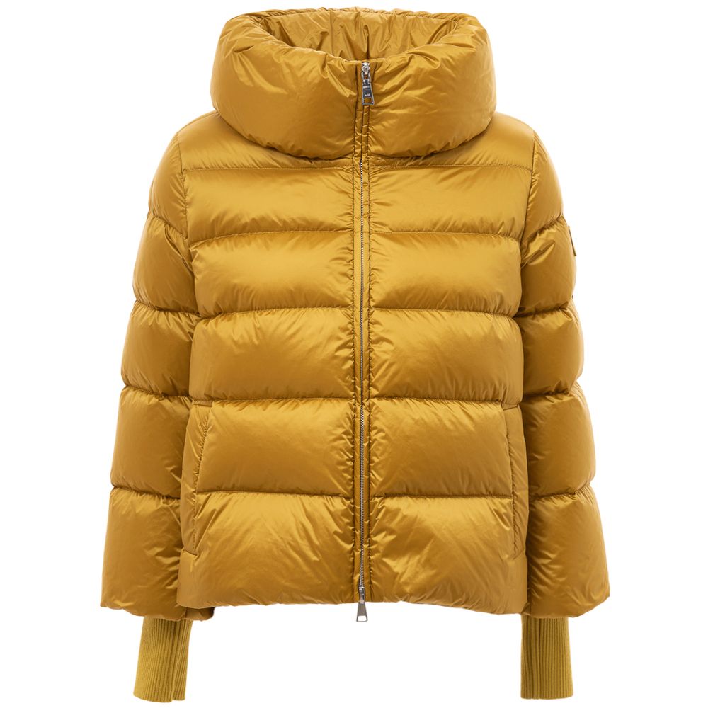 Gold Polyamide Jackets & Coat