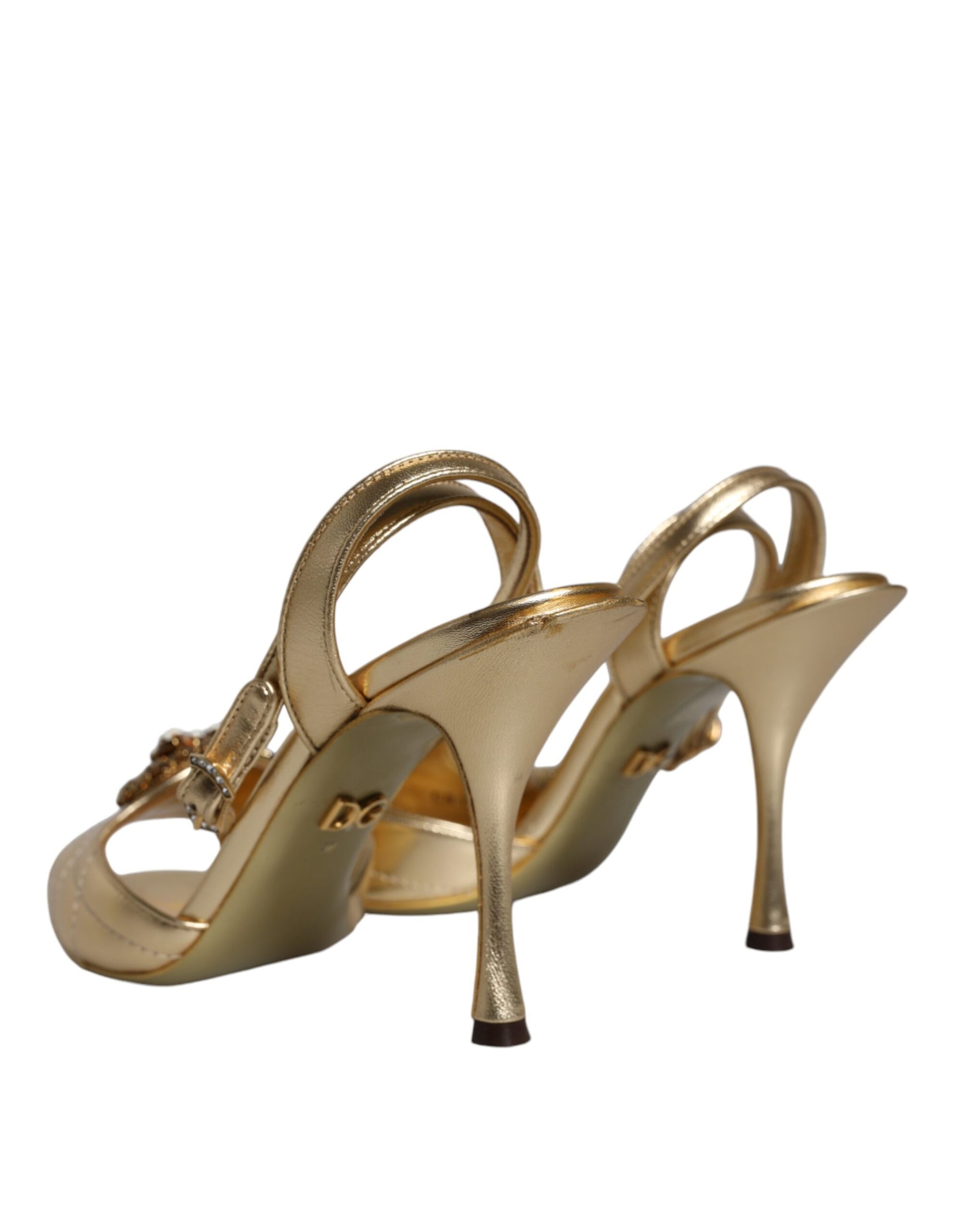 Gold Devotion Embellished Keira Sandals Shoes