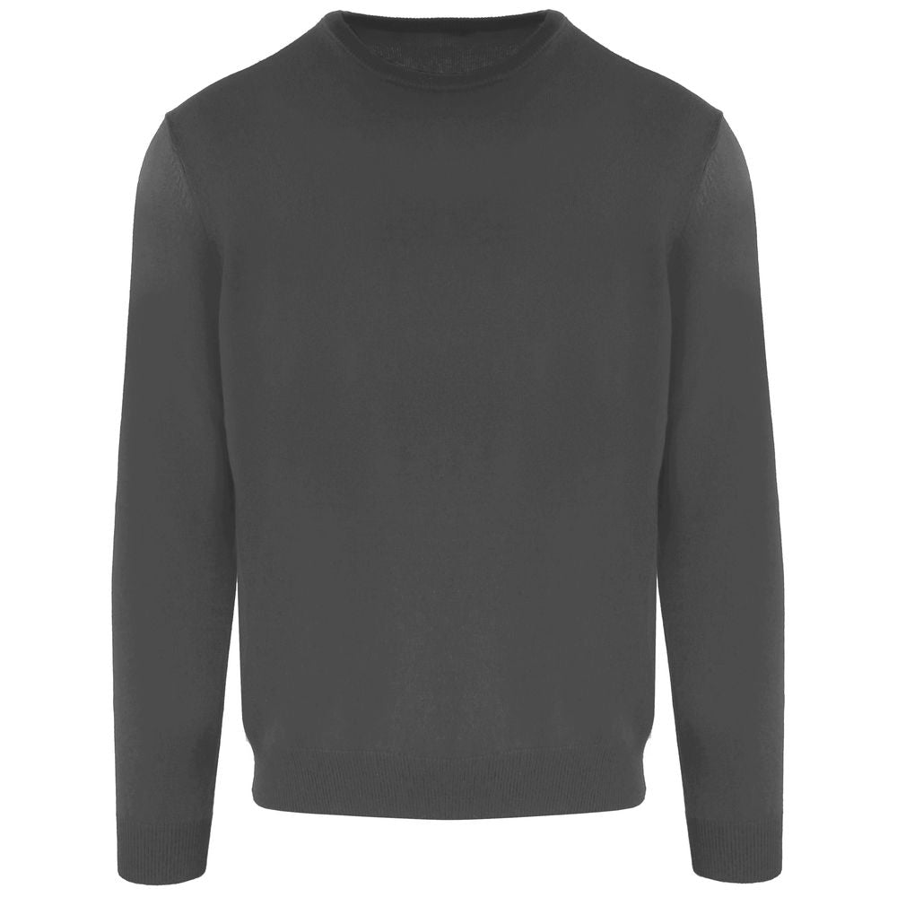 Gray Wool Men's Turtleneck Sweater