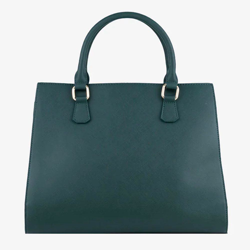 Green Artificial Leather Crossbody Bag