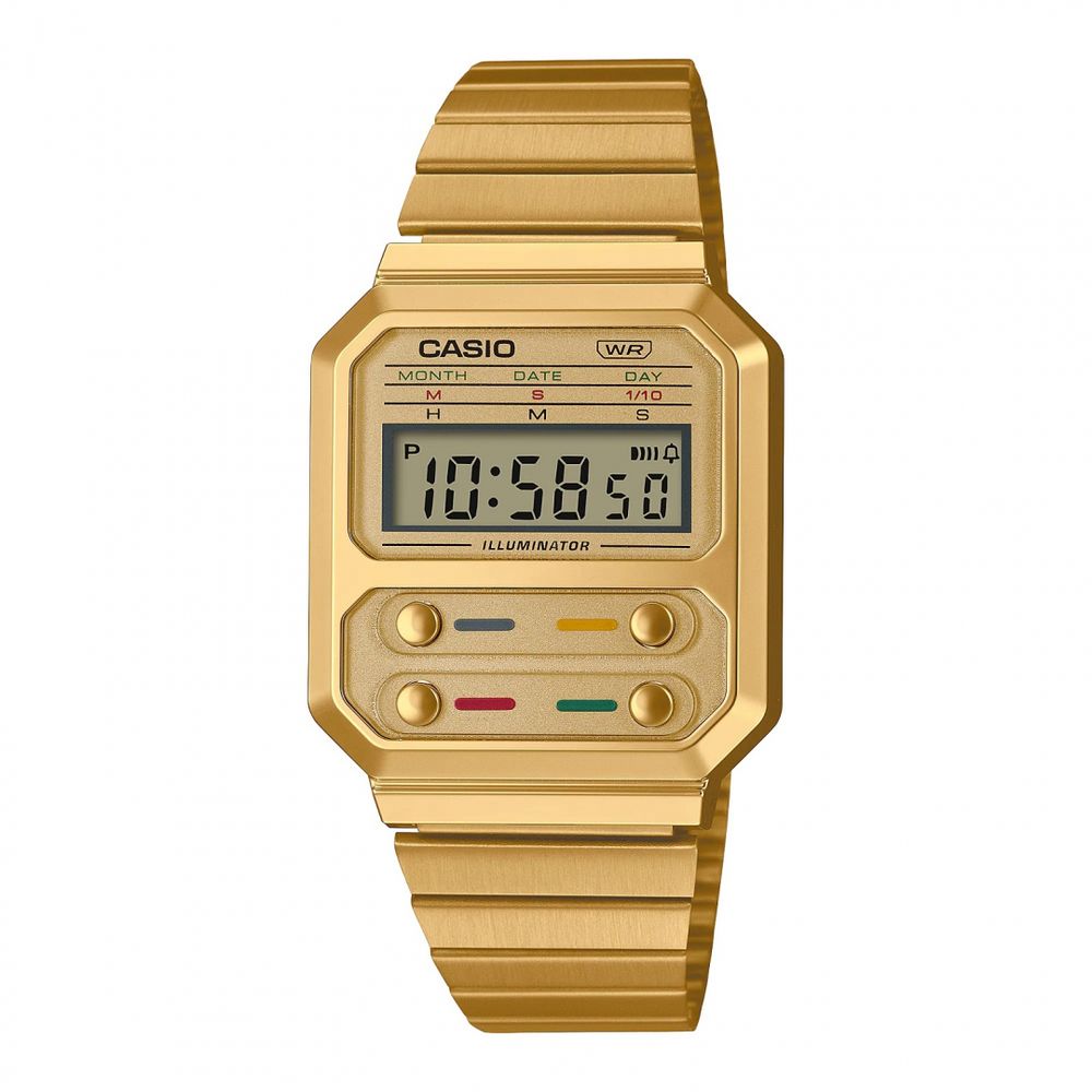 Gold Steel Watch