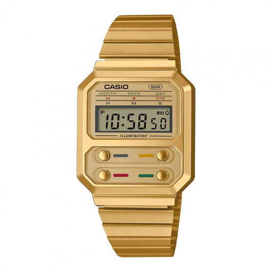 Gold Steel Watch