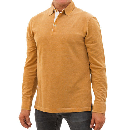 Beige Cotton Polo Shirt