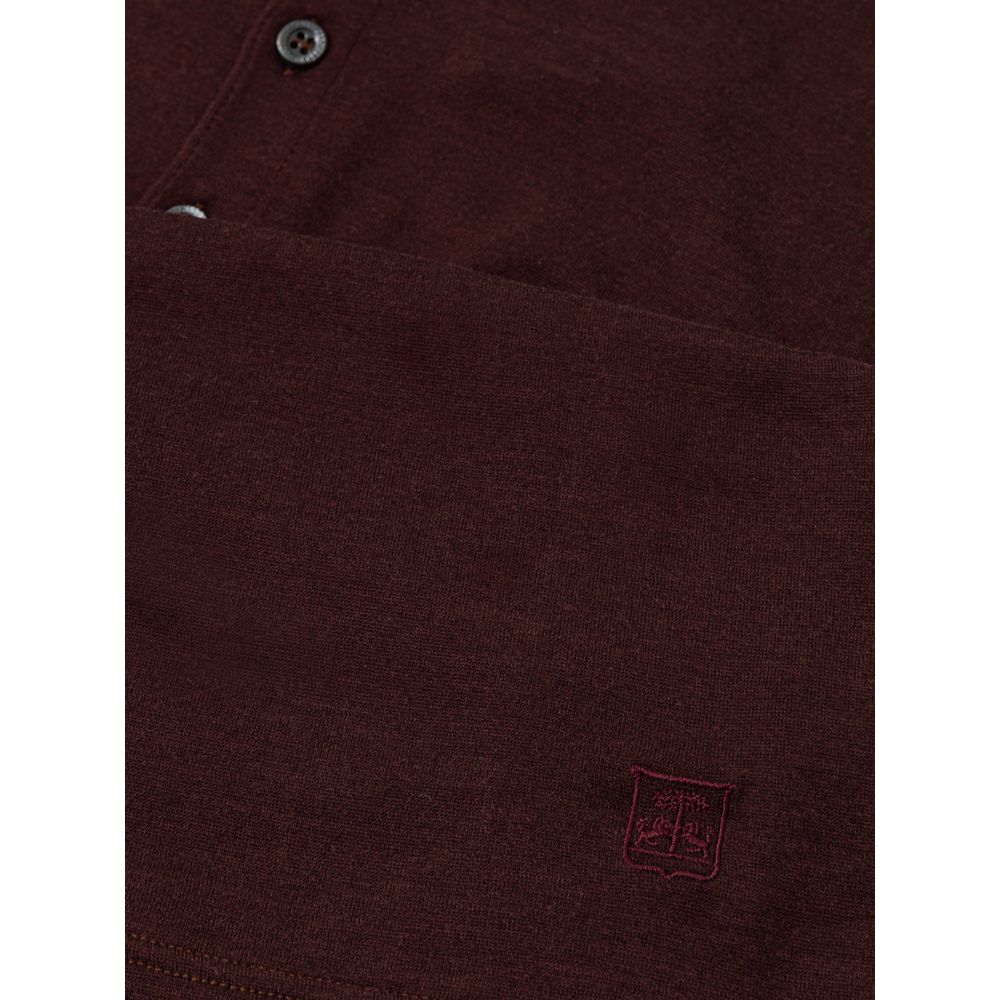 Bordeaux Wool Polo Shirt