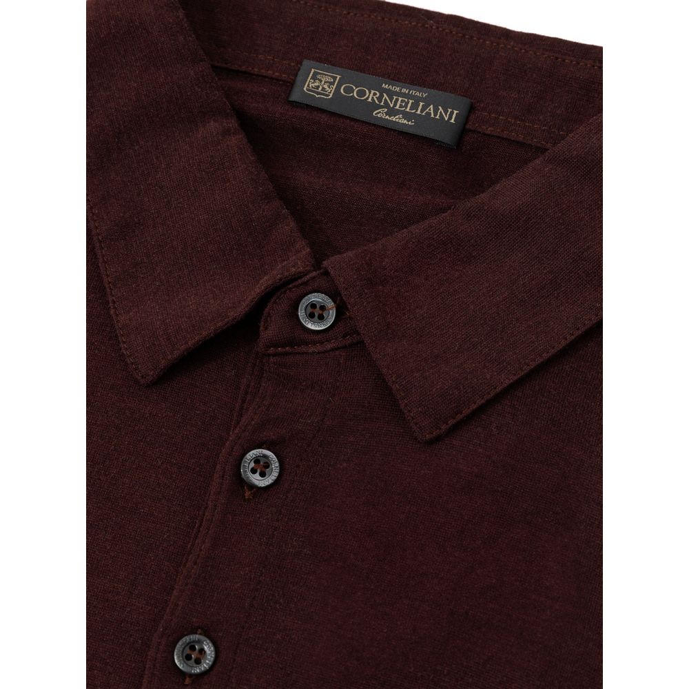 Bordeaux Wool Polo Shirt