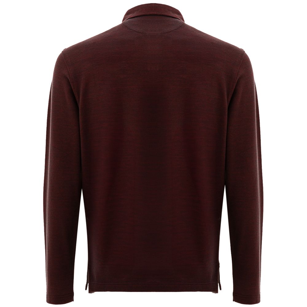 Bordeaux Wool Polo Shirt