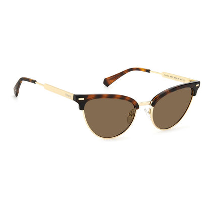 Brown Stainless Steel Sunglasses