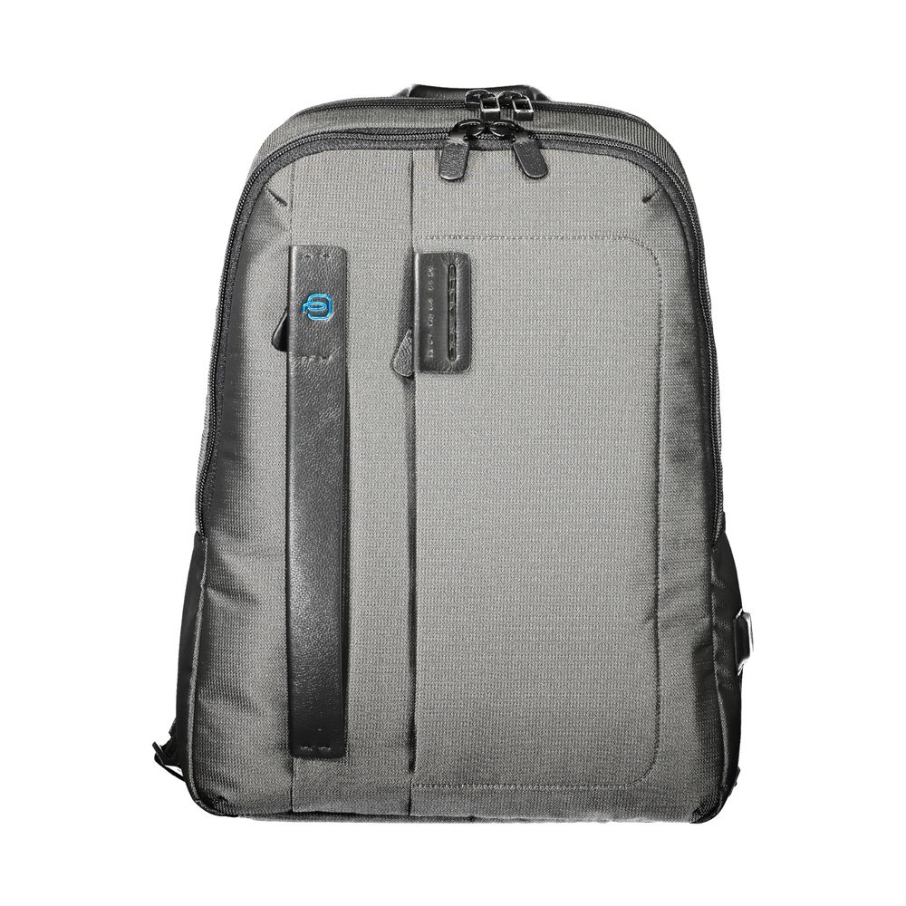 Gray Polyester Backpack