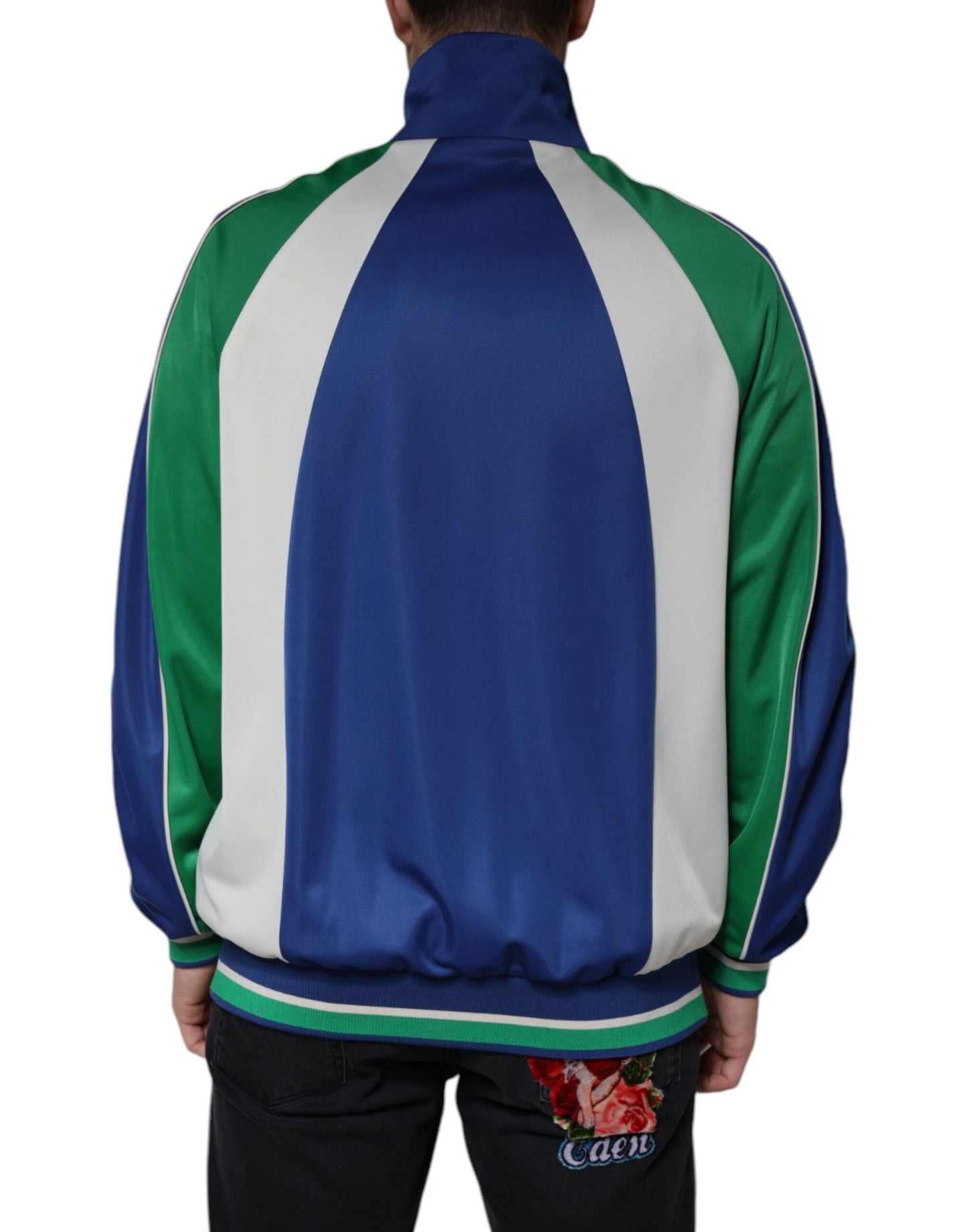 Multicolor Polyester Full Zip Bomber Jacket