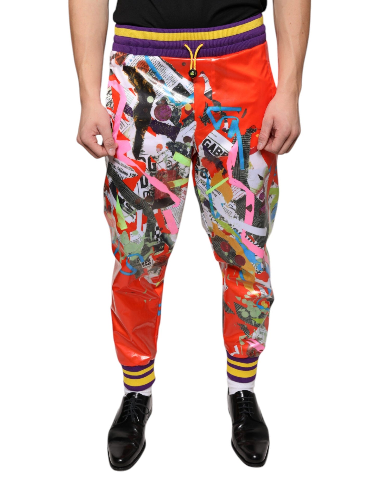 Multicolor Printed Jogger Sweatpants Pants