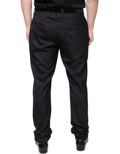 Black Wool Skinny Dress Formal Pants