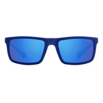 Blue Rubber Sunglasses