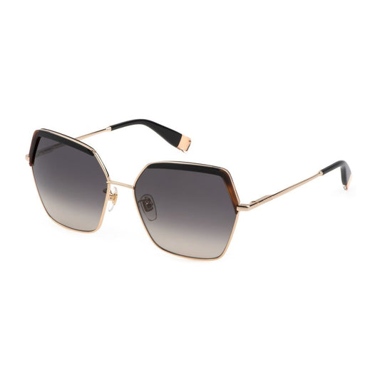 Brown Metal Sunglasses