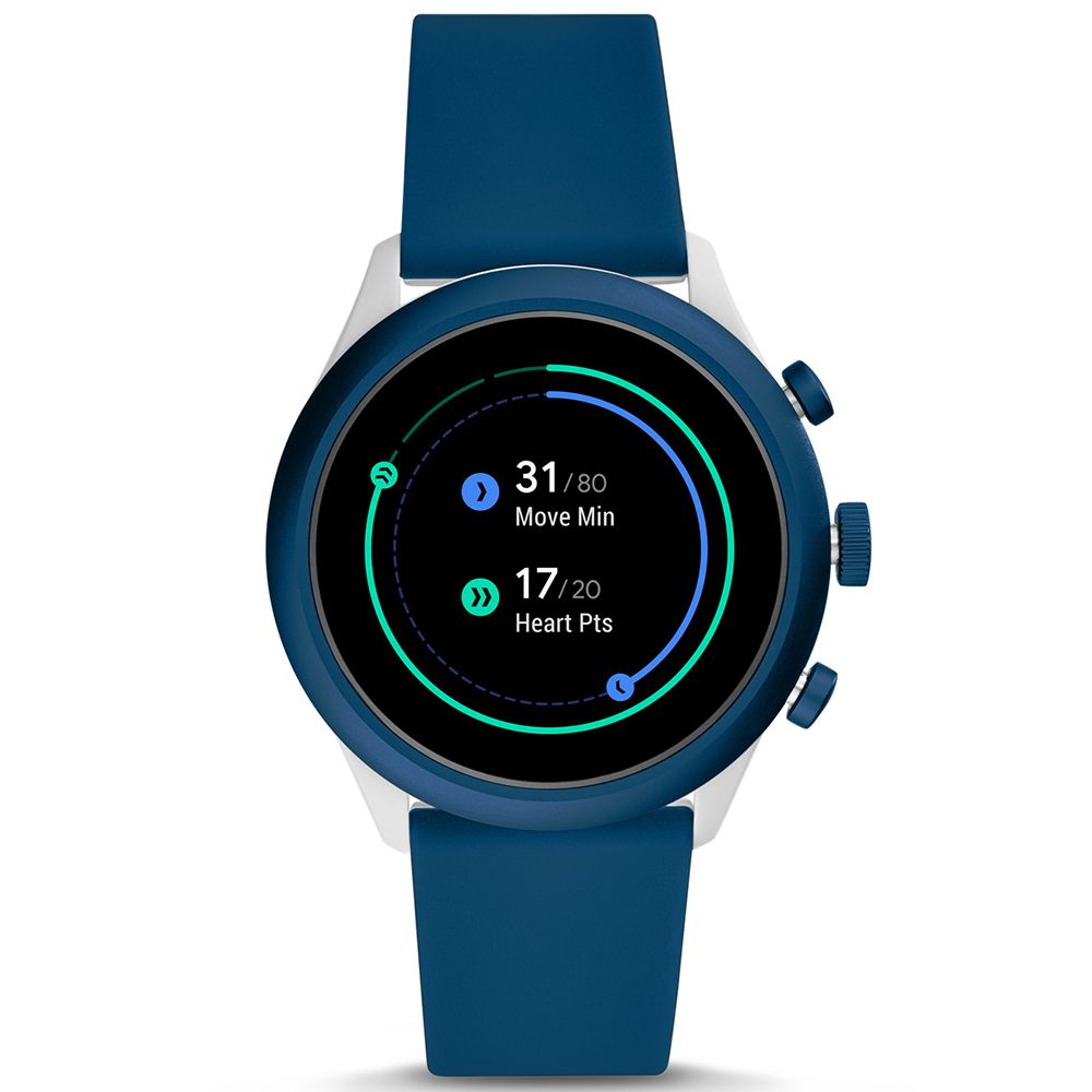 Blue Silicone Watch