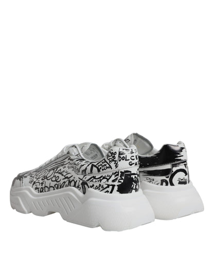 White Black Graffiti Daymaster Sneakers Shoes