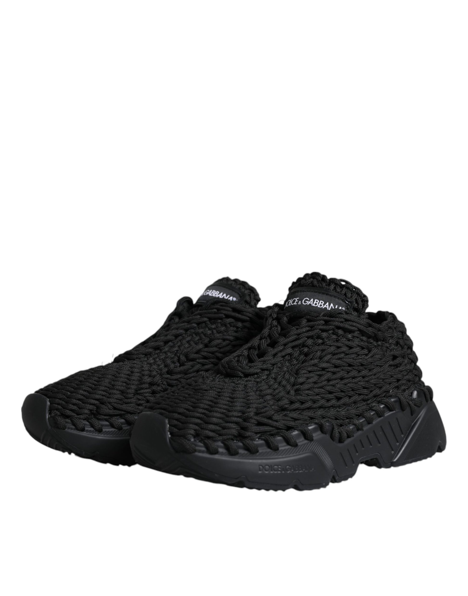 Black Knitted Daymaster Sneakers Shoes