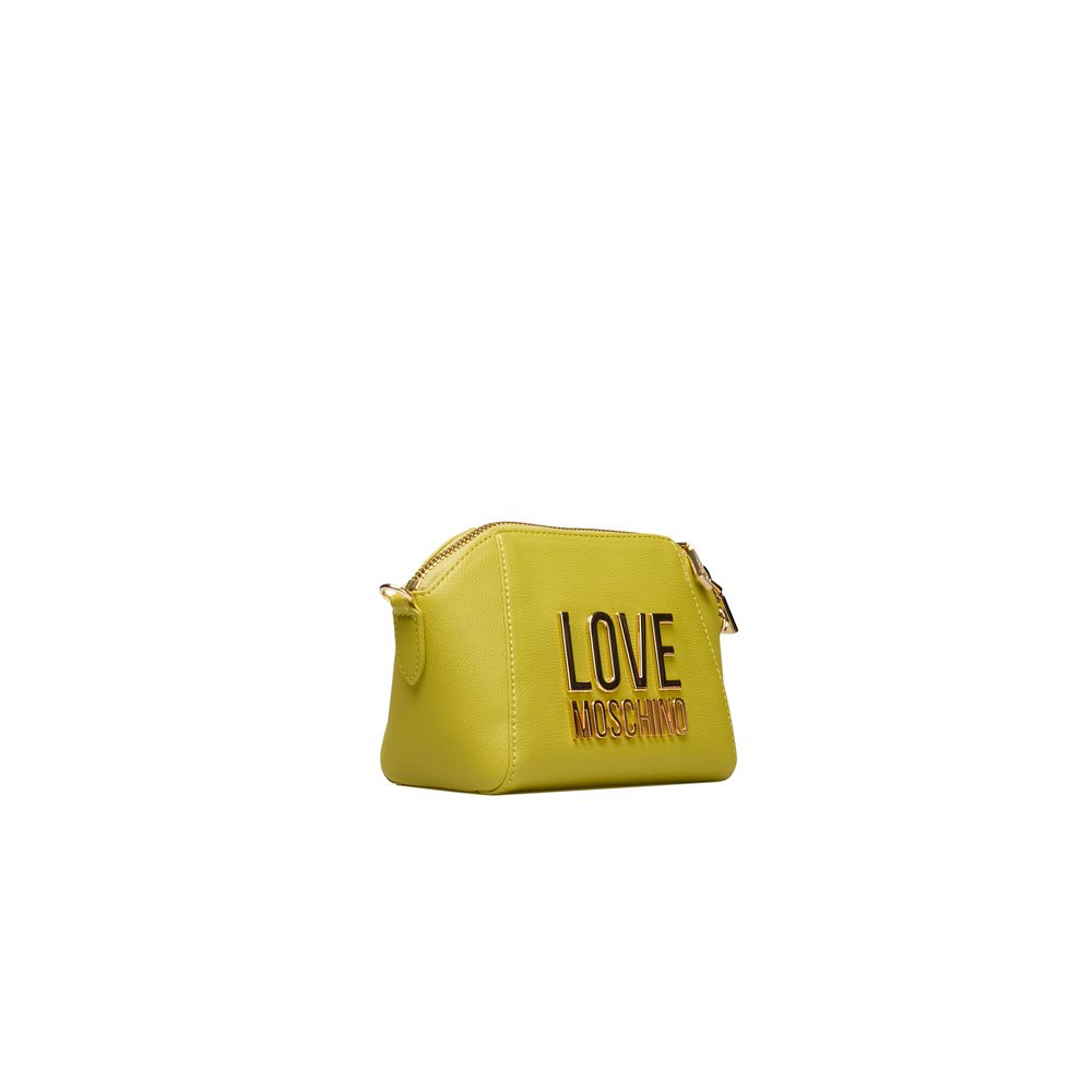 Yellow Polyethylene Crossbody Bag