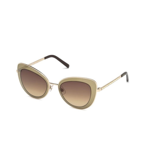 Brown Metal Sunglasses