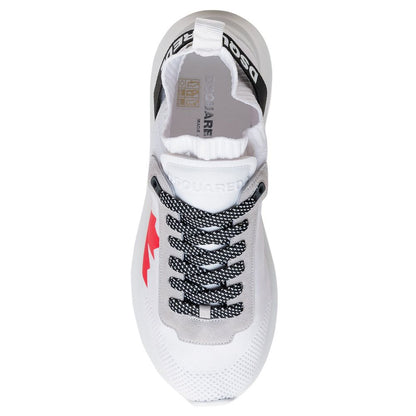 White Polyester Sneaker