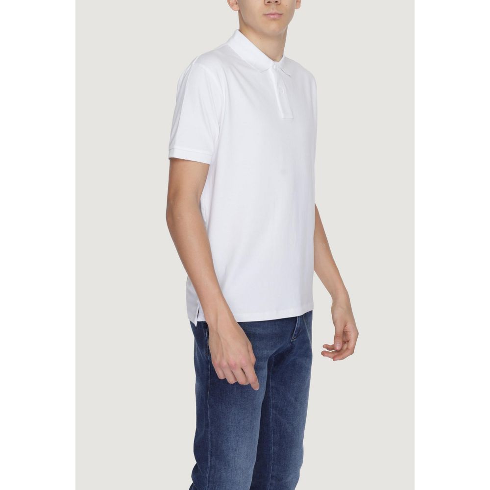 White Cotton Polo Shirt