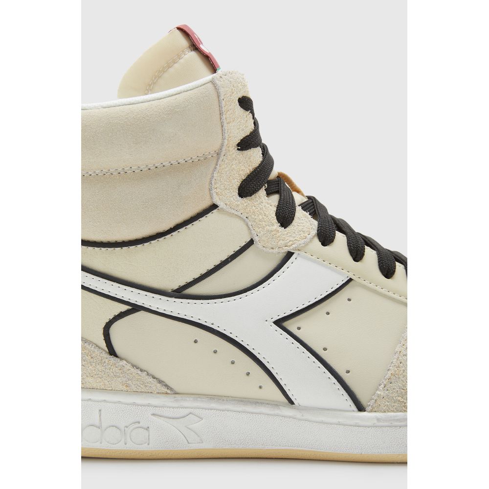 Cream Leather Sneaker