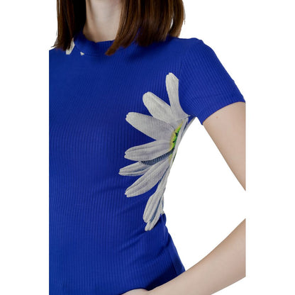 Blue Viscose Tops & T-Shirt