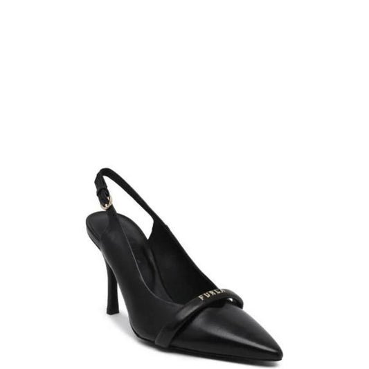 Black Leather Pump